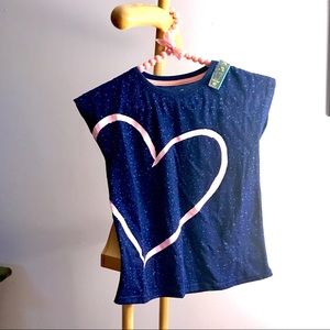 Girls 6/6X XS Short/Cap Sleeve Crew XERSION Navy